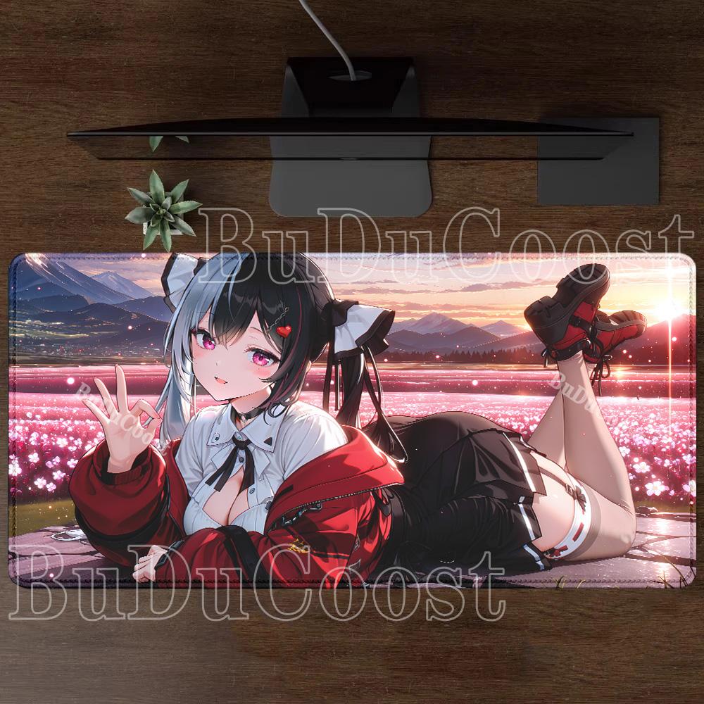 Neverness To Everness Lacrimosa NTE Mousepad Kawaii Anime Girl Mouse Pad PC Non-Slip Rubber Edge Locking Gaming Office Desk Mat