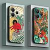 Phone Case for Xiaomi Redmi 15C 14C 12C 13C 4G Redmi Note 15 14 13 12 11 10 Pro Plus 5G Cover Japanese Culture Wave Dragon Anime