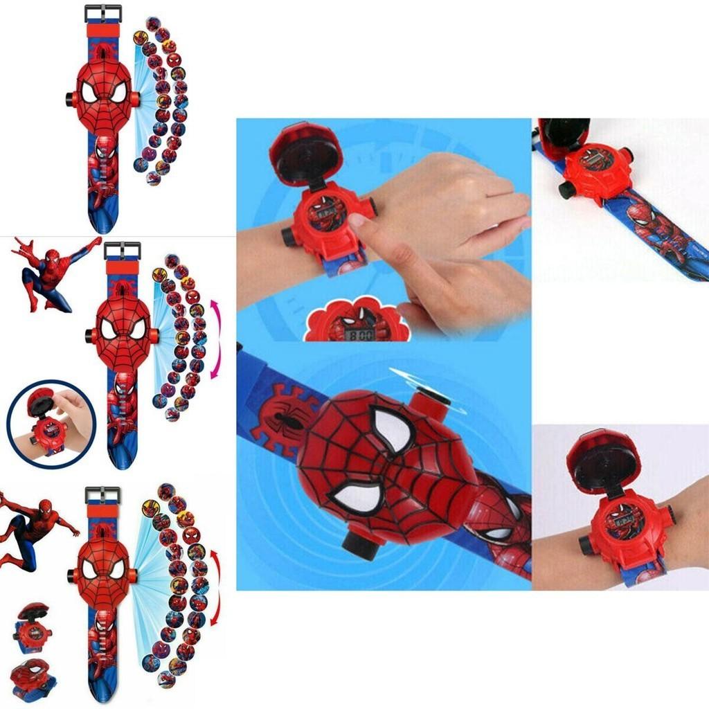 Cartoon Electronic Ultraman Watch For Kids 3-8 Years Old With Projection And Light Feature