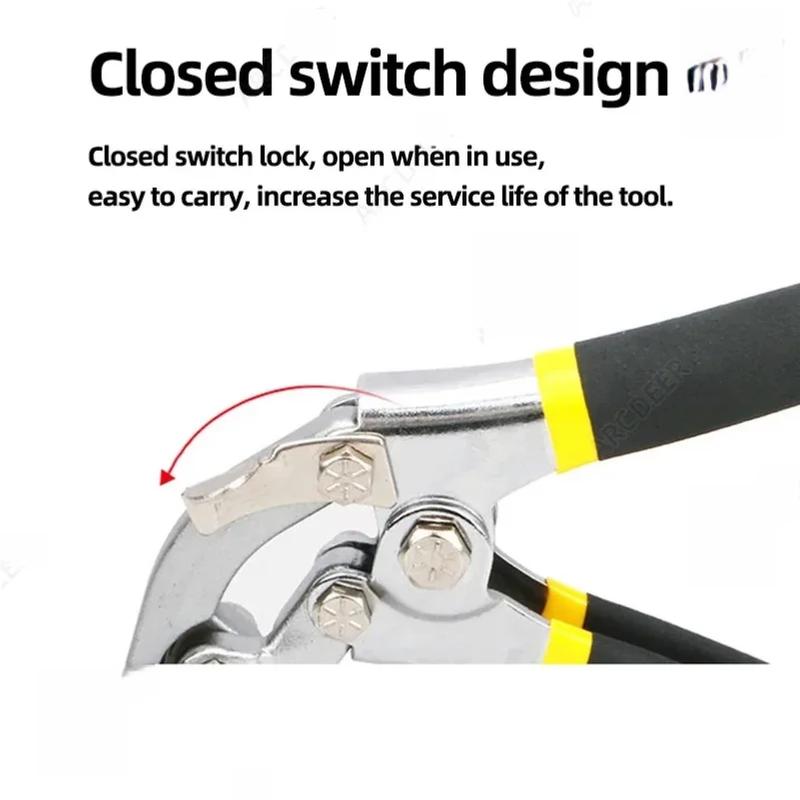 Sheet Metal Hand Seamer Straight Jaw Sheet Metal Bender Tools for Flattening Metal Folding Bending Pliers Hand Tool