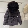 New Women's Winter Down Coat with Detachable Fox Fur Collar and Hood