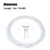 ACROPIX Fiber Optic Cable Glow Car Light Decoration Universal 3mm 5M Clear 1pcs