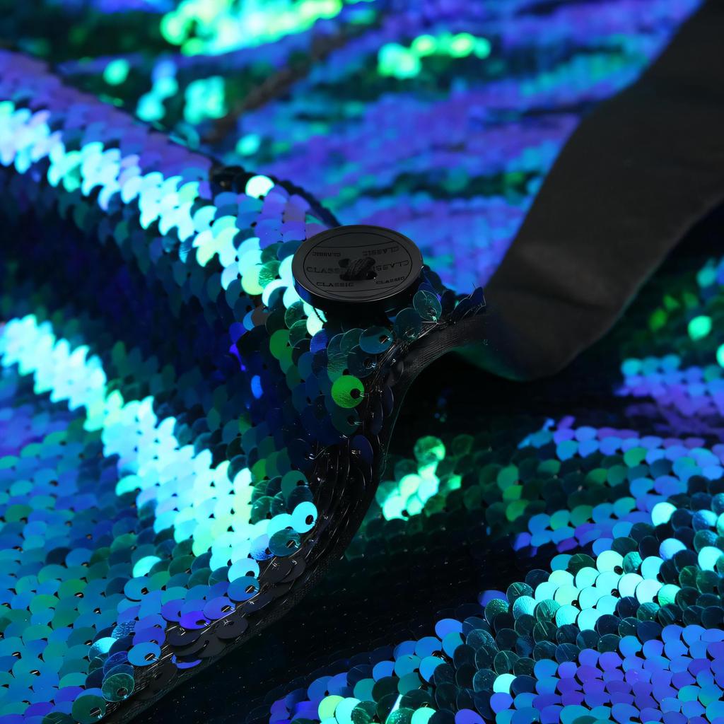 Herren Paillettenanzugjacke doppelseitig glänzende Blazer