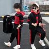 Fleece Verdickter Jungen Anzug Set Trendiges Herbst Winter Outfit Kinder