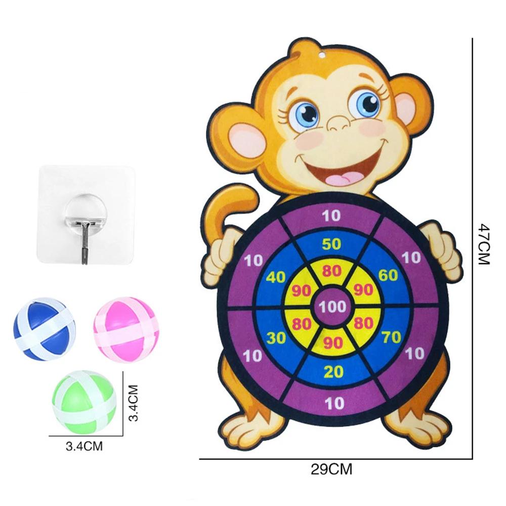 Non-Toxic Outdoor Games Toys For 3 4 5 Years Children Sports Toys Large Dart Board Sticky Balls Bow And Arrow For Kids Indoor Party Game
