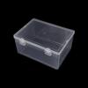 Multifunctional Transparent Storage Box for Small Items, Electronic Components, Screws, and Fishing Tackle.