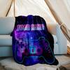 1PC Custom Name Galactic Controller outdooor Flannel blankets Patterns Throw Blanket All-Season Soft Gift for Couch, Bed, Camping gifts