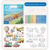 Childrens Mosaic Art Book For Kids Age 3 To 6 With Diy Creative Coloring And Sticker Fun