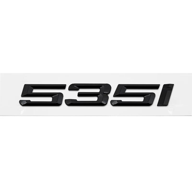 ABS Car Rear Trunk Letters Logo Badge Emblem Sticker For BMW 5 Series 520i 525i 528i 530i 535i 540i 523i E39 E60 E61 F10 F11 G30
