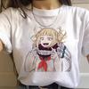 New Ahegao Harajuku Graphic Women T-Shirt My Hero Academia Anime Senpai Top Female T Shirt Harajuku O-Neck Casual Lady Clothing