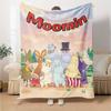Moomin Temalı Baskılı Battaniye - Kanepe, Yatak, Seyahat ve Dış Mekan Kullanımı İçin Mükemmel | Makinede Yıkanabilir, Rahat ve Dayanıklı.