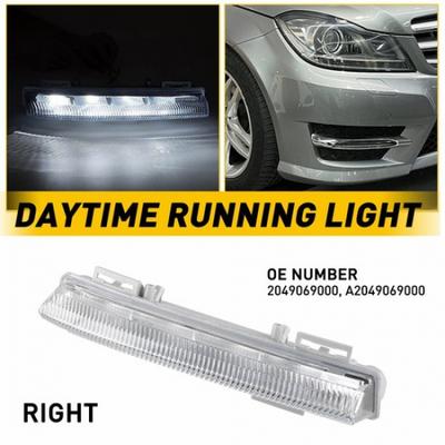 RH Daytime Running Fog Light LED Fit For C Mercedes E SLK Class W204 C250