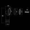 Kitchen Installation Kitchen Sink Overflow System Compatible Pipe Sink Accessory Gray Private Homes And Hotels