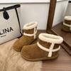 Retro Thick-soled Women's Snow Boots Women's Autumn and Winter Fashion Velvet Thickened Short Boots Non-slip and Warm Casual Cotton Shoes