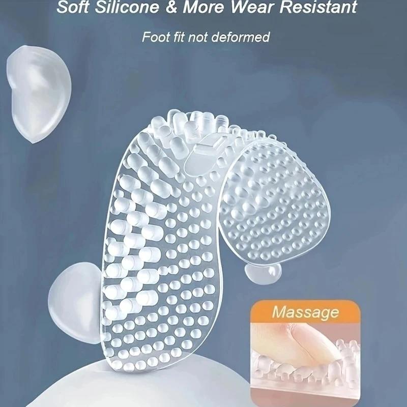 1 Pair Silicone Heel Shoe Stickers Non-slip Soft Protective Case Women Men Foot Care Insert Ease Pain Foot Pads Protector