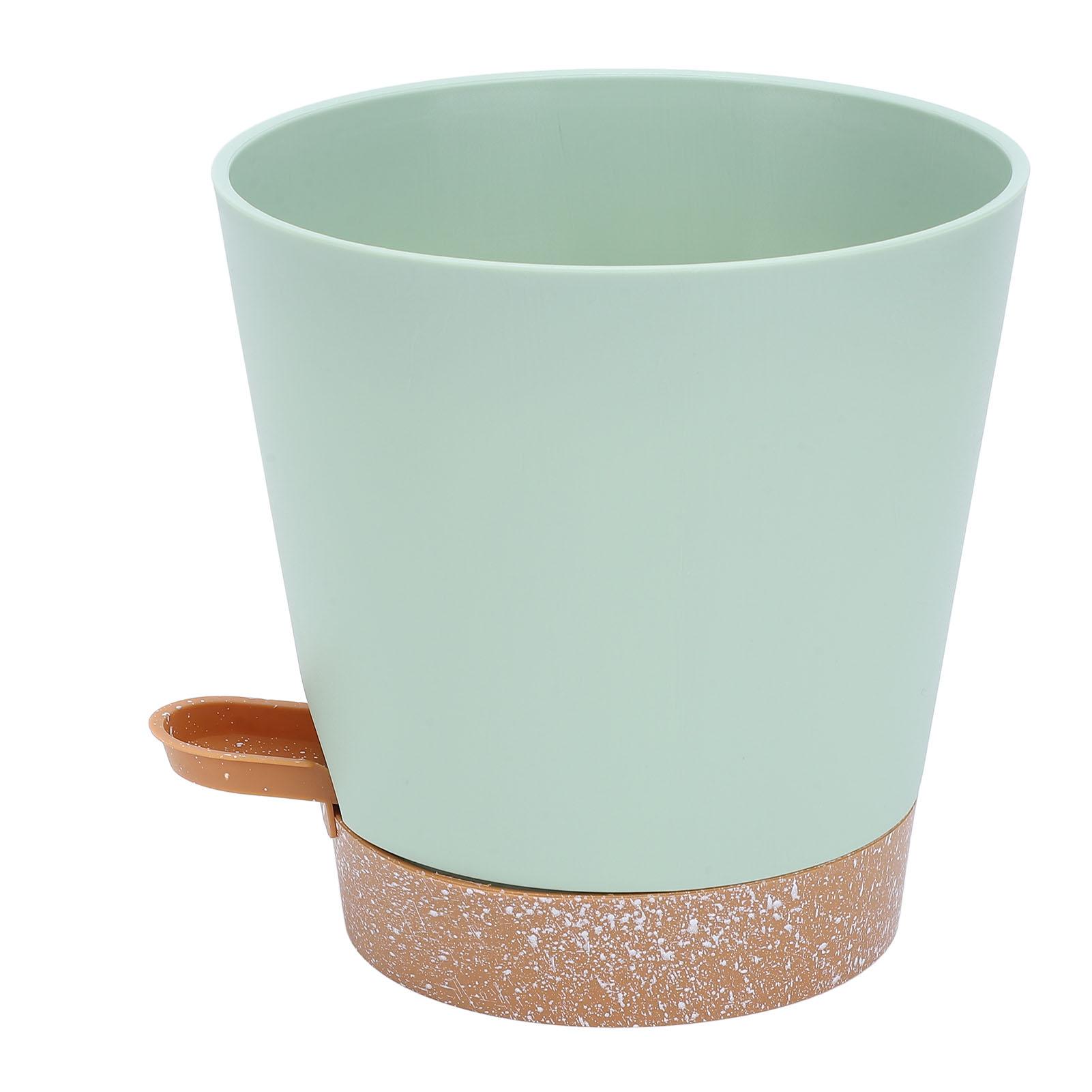 

6Pcs Self Watering Planter Buckle Design Side Drainage Hole Plastic Indoor Plant Pot Flower Pot for