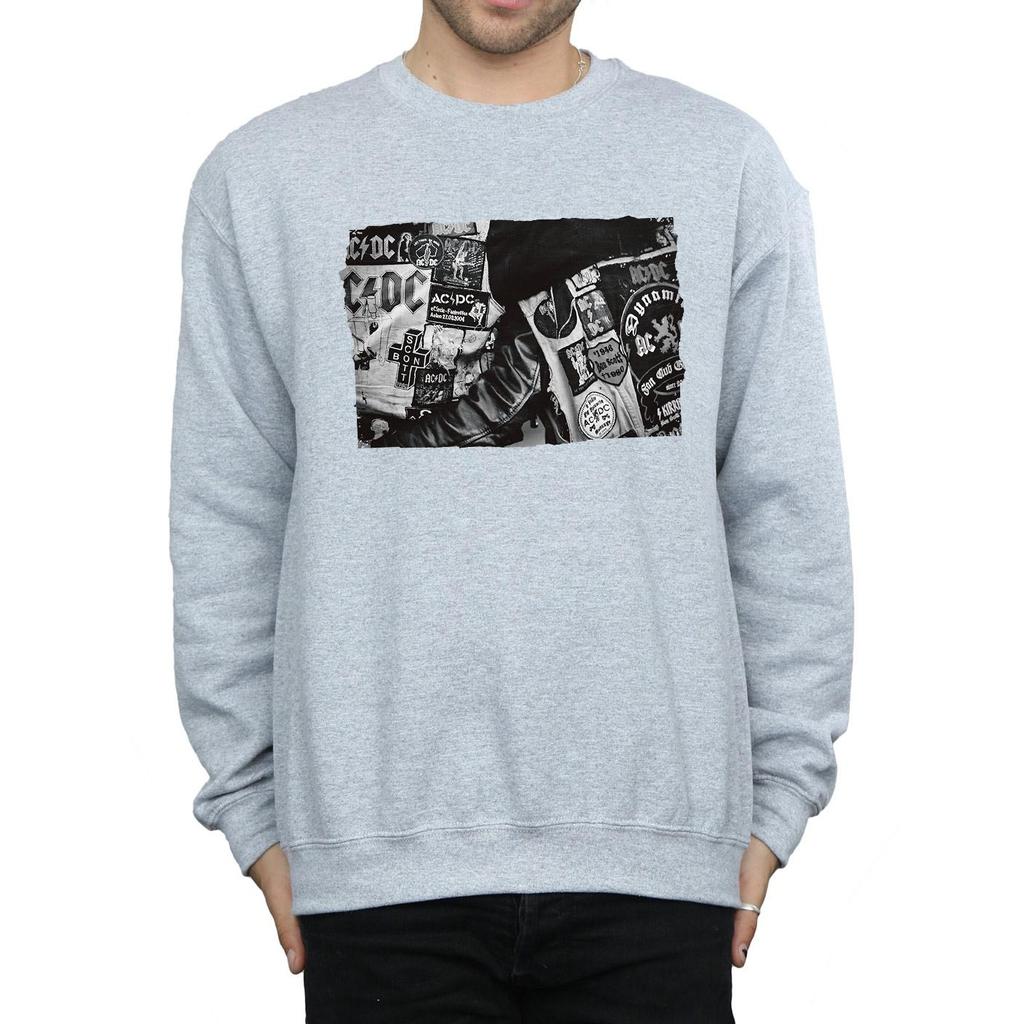 AC/DC Mens Badges And Posters Collection Sweatshirt