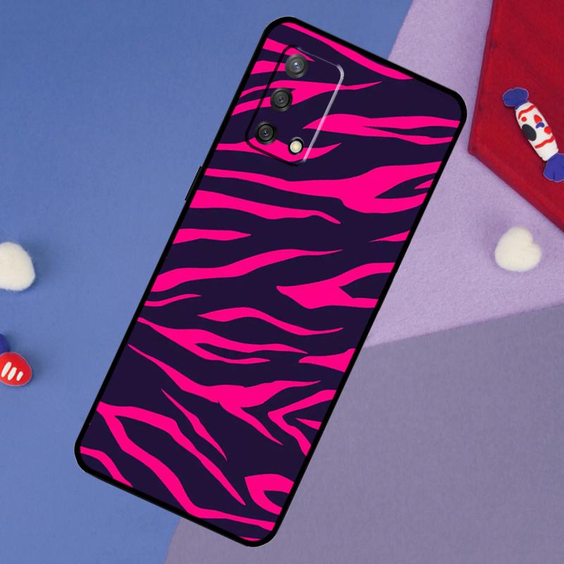 Zebra Streifen Print Hülle für OPPO A74 A94 A54 A17 A57 A77 A18 A58 A78 A98 A15 A52 A72 A5 A9 A53S A16 A76 A96
