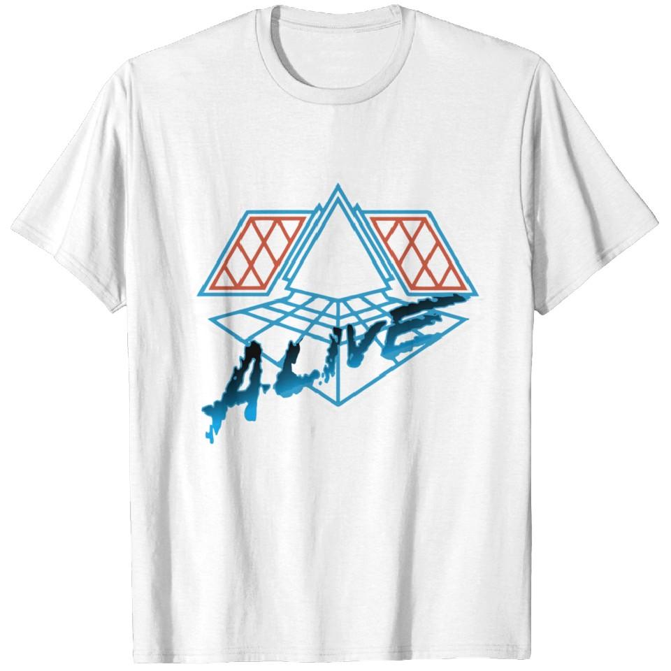 

Daft Punk Alive 2007 Merchandise. T-Shirts Heavyweight T-shirt Men - White XL