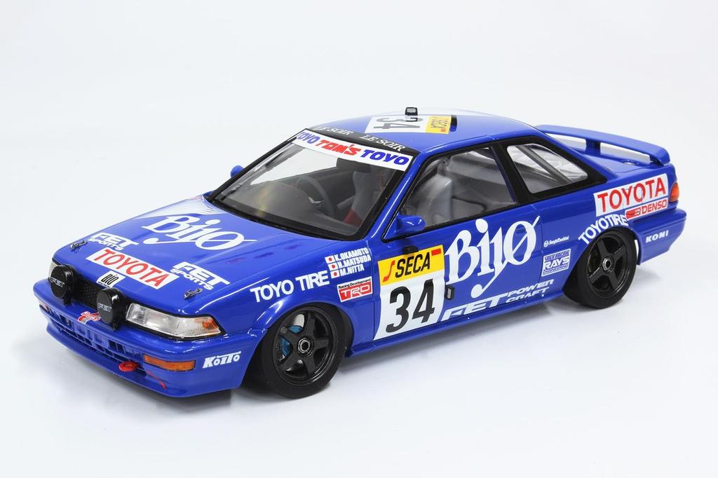 Racing Series Toyota Corolla Levin AE92 1989 Spa 24 Hours Race with Masking Sheet Plastic Model PN24016MSK PLATZ/NuNu 1/24