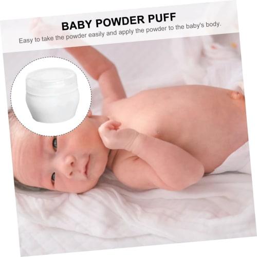 PAMINGONO 2-Pack Portable Powder Puffs for Babies and Kids, Body Talcum Powder Puffs for After Bath, Portable and Easy To Carry, Designed for Home or
