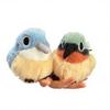 Cute Little Bird Plush Toy Kingfisher and Tit Figurine Ornament 11cm PP Cotton Filled Perfect Qixi Festival Gift for Girls