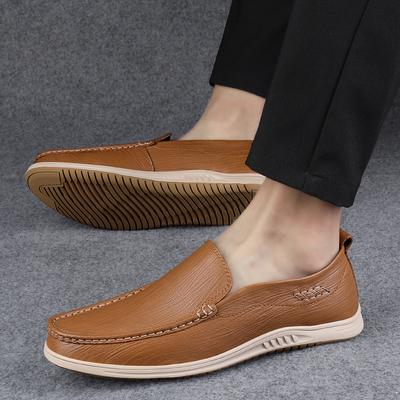 Heren Echte Leren Schoenen 2024 Nieuwe Casual Designer Schoenen Instappers Mode Zomer Comfort Loafers Mocassins Heren Rijschoenen
