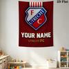 Custom Name FC Utrecht Wall Tapestry Aesthetic Wall Hanging Printed Fabric Blanket Decorative Tapestries for Bedroom Living Room Home Decor