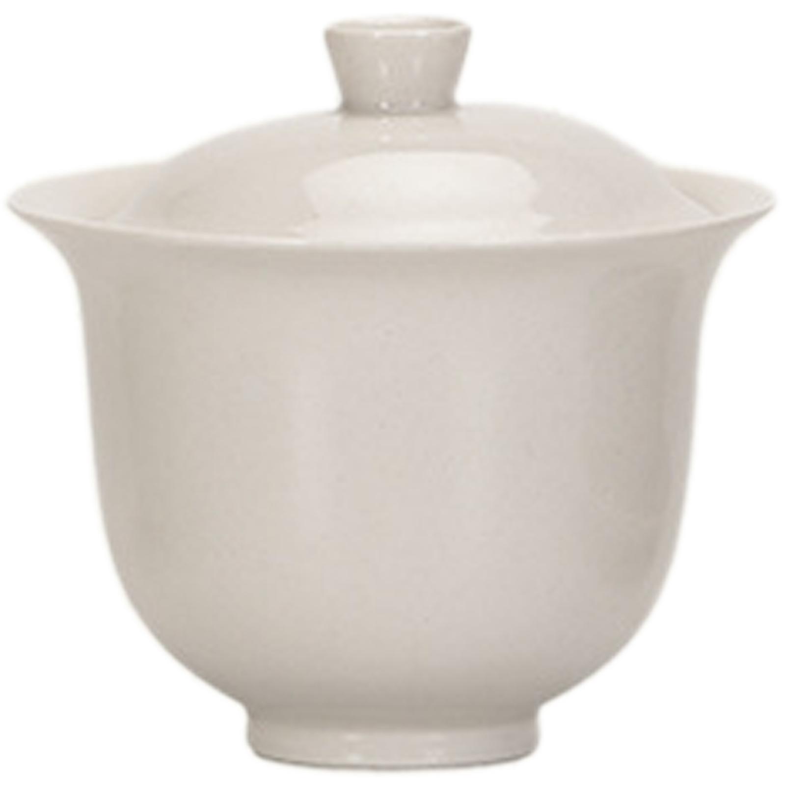 

Hand-made Porcelain Gai Wan Tea Set Hand-made Porcelain Tea Cup For Brew Loose Oolong/Puerh Tea As Shown