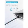 Anker USB-C & USB-C Cable (High Durability Nylon) 1.8m Black 240W Compatible with Galaxy iPad Pro/Air MacBook Pro/Air