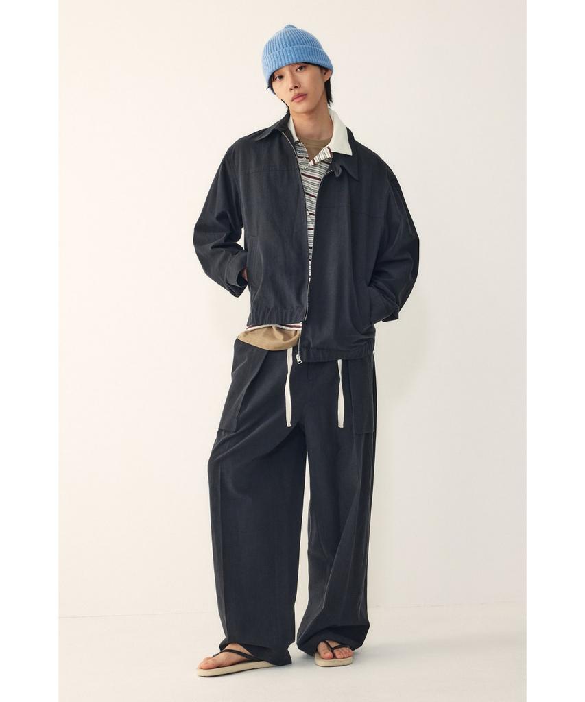 STUDIO TOMBOY [Men] String One-Pleat Pocket Pants_Black 9156231185