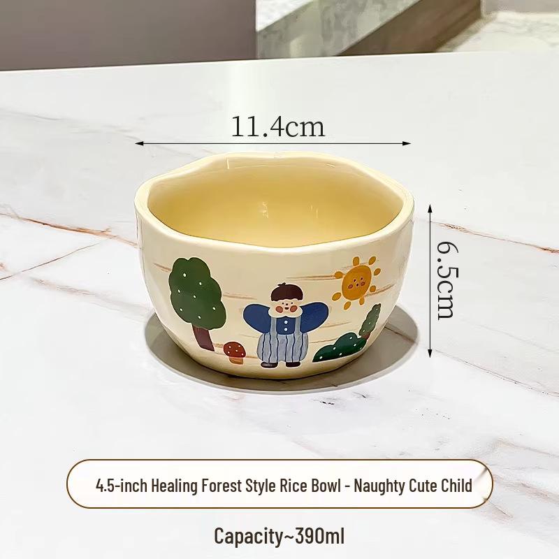 2025 Ceramic Underglaze Tableware Set: Stylish Rice Bowl, Plate, and Chopsticks