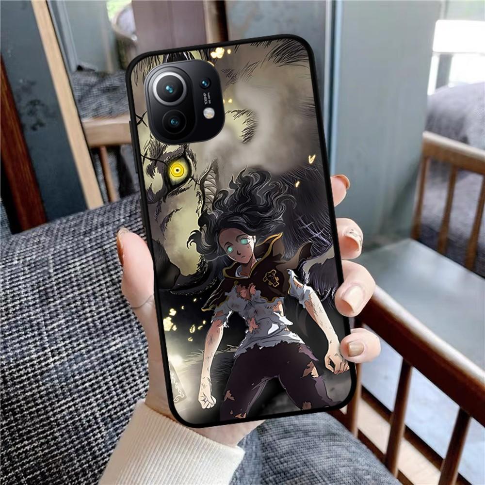 Black Clover Phone Case For Xiaomi Mi 5X 8 9 10 11 12 Lite Pro 10T PocoX3pro PocoM3 Note 10 Pro Lite