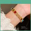 Light Luxury Gold Plated Geometric Bracelet For Women Gift Valentines Day