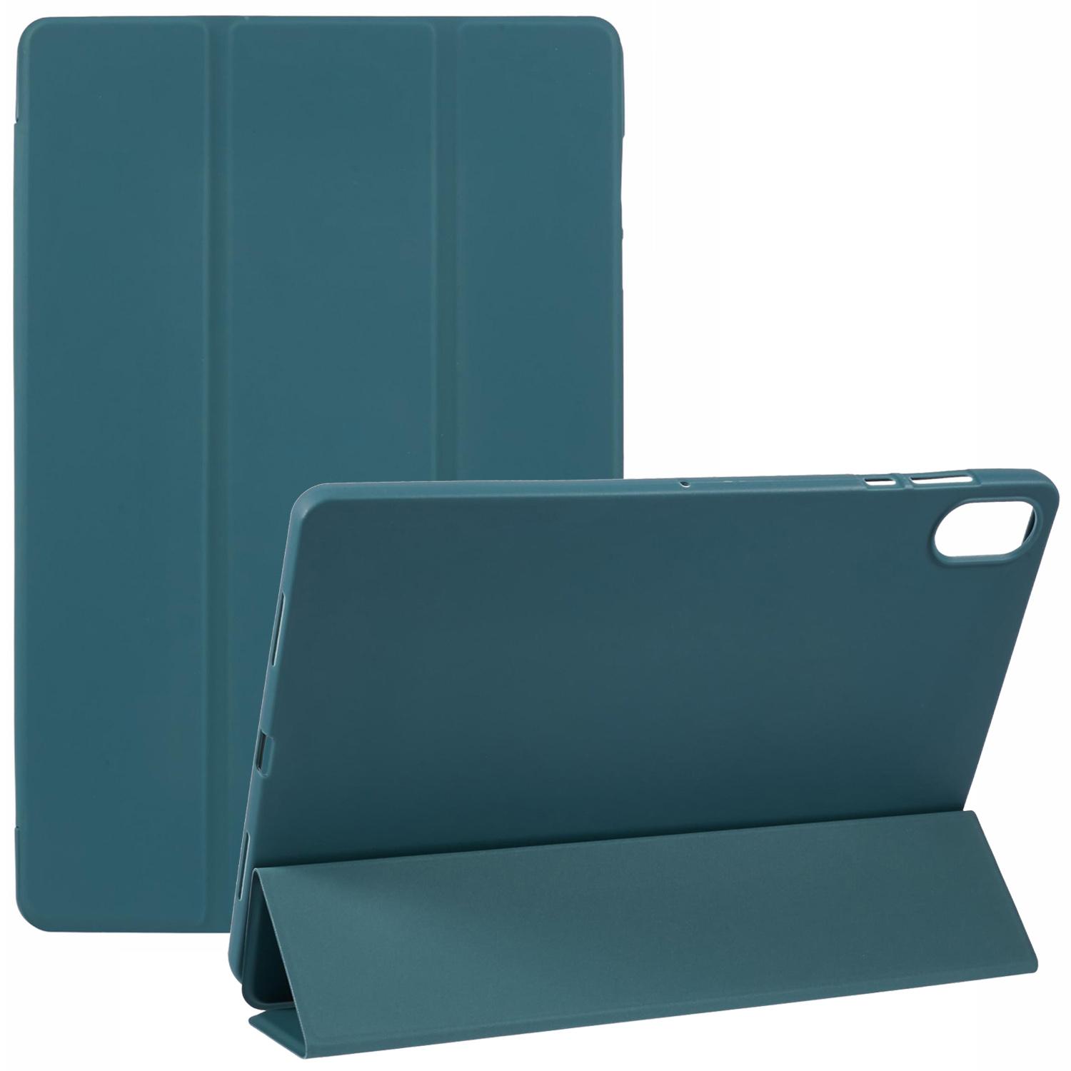 

Чехол для планшета Honor Pad X8a из искусственной кожи + силикона с тройной подставкой Blackish Green