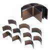 10Pcs Leather Cutter Punch R Angle Arc Shaped High Carbon Steel High Hardness Wear Resistant Portable Leather Punch Set