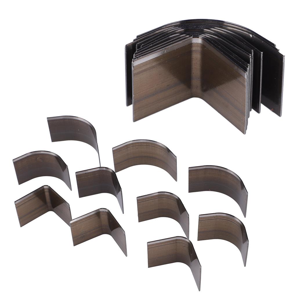 10Pcs Leather Cutter Punch R Angle Arc Shaped High Carbon Steel High Hardness Wear Resistant Portable Leather Punch Set