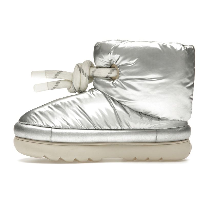UGG Klassiske Maxi Korte Metallisk Sølv Dame Sneakers 1135153-MSLV