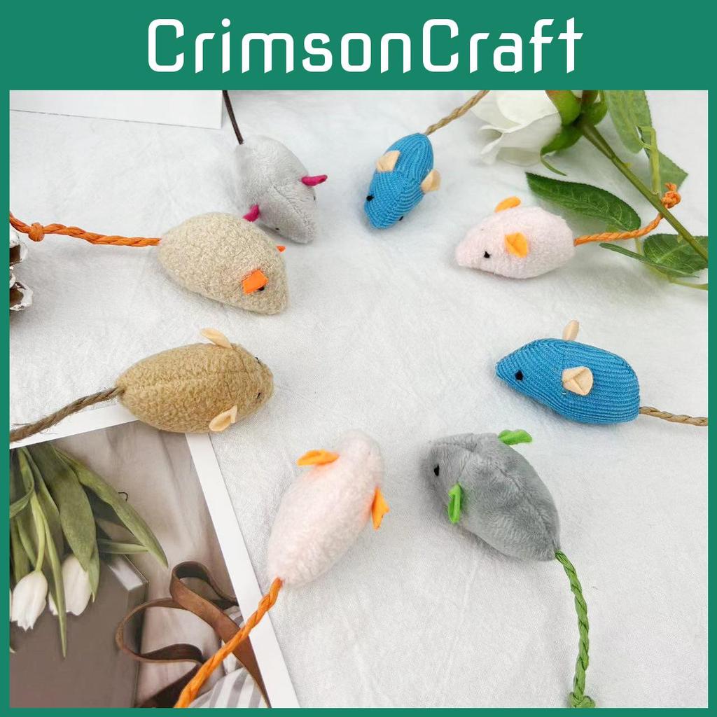 Mint Mouse Cat Plush Toy Decompression Teeth Grinding Bite Pet Teasing Cat Toys