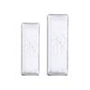 Transparent Glass Plate Japanese Izakaya Sashimi Sushi Afternoon Tea Dessert Cake Kitchen Rectangular Tableware