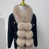 New Solid Color Winter Long Scarf Shawl Thicken Faux Fox Fur Neck Scarf Soft Neck Warmer Girls