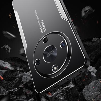 Pro mobilní telefon Honor X9b 5G/Magic6 Lite 5G Pouzdro Matná hliníková slitina+TPU+PC Zadní kryt odolný proti otiskům prstů