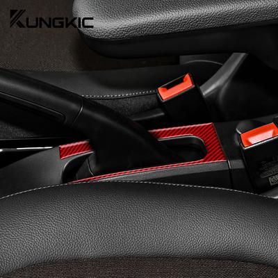 Echte Zachte Koolstofvezel Sticker Voor Mercedes Benz Smart 453 Fortwo/Forfour 2016-2025 Auto Schakelhendel Handrem Paneel Trim Accessoires