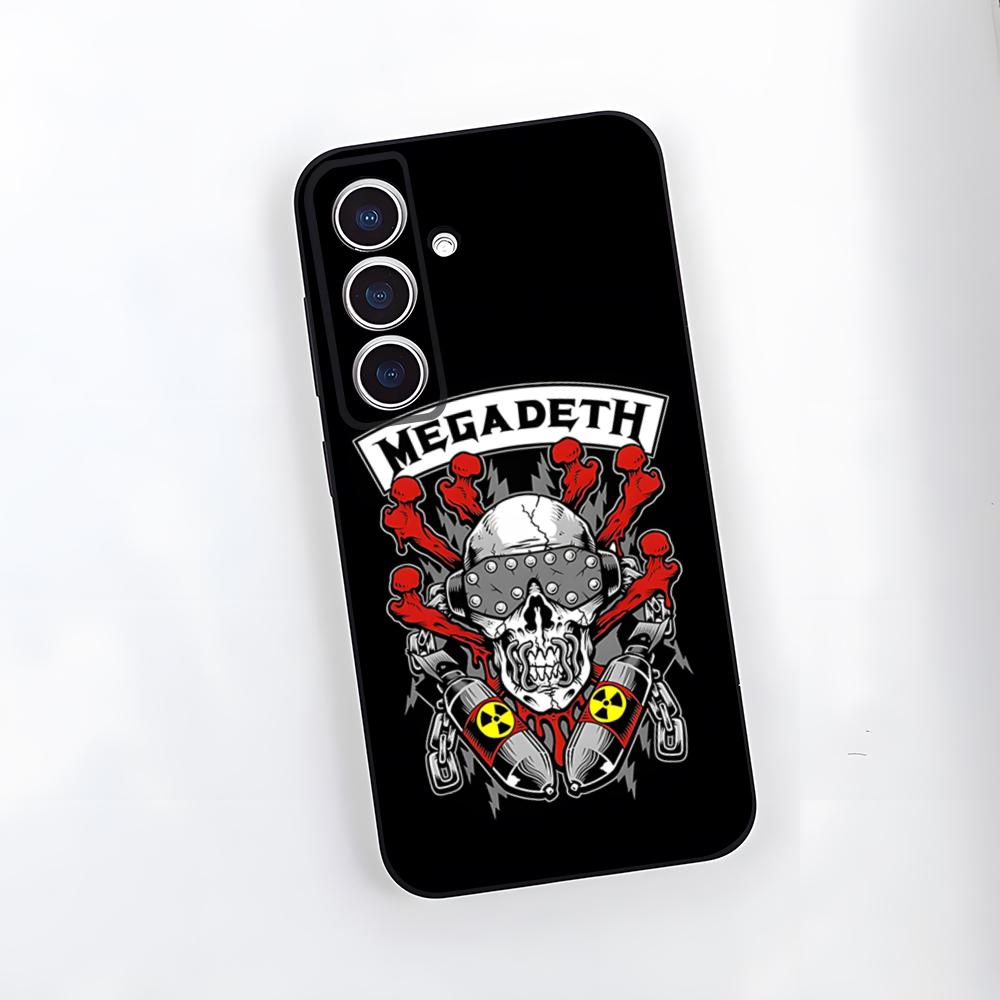 

Rock Megadeth Music Phone Case For Samsung A25 A13 A33 5G A54 A36 A35 A56 A52 A14 Shockproof Soft Cover Samsung A24 4G