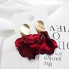 High-end Rose Petal Earrings for Round Faces - Long Korean-Style Statement Jewelry with a Trendy, Exaggerated Design.