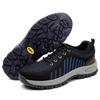 Anti-static, anti-smashing and anti-piercing steel head thick bottom wear-resistant and breathable safety protective shoes