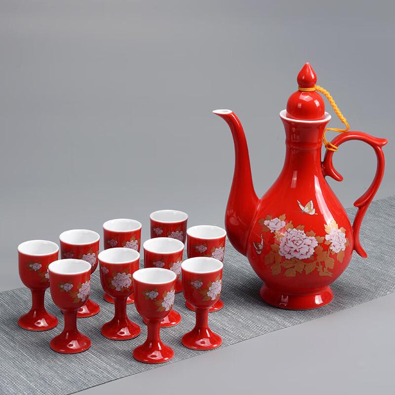 Enamel Palace Style Ceramic Wine Set