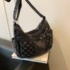 Denim Crossbody Bag for Women with Multi - Pockets & Quilted Detail, Lightweight & Stylish Shoulder Purse