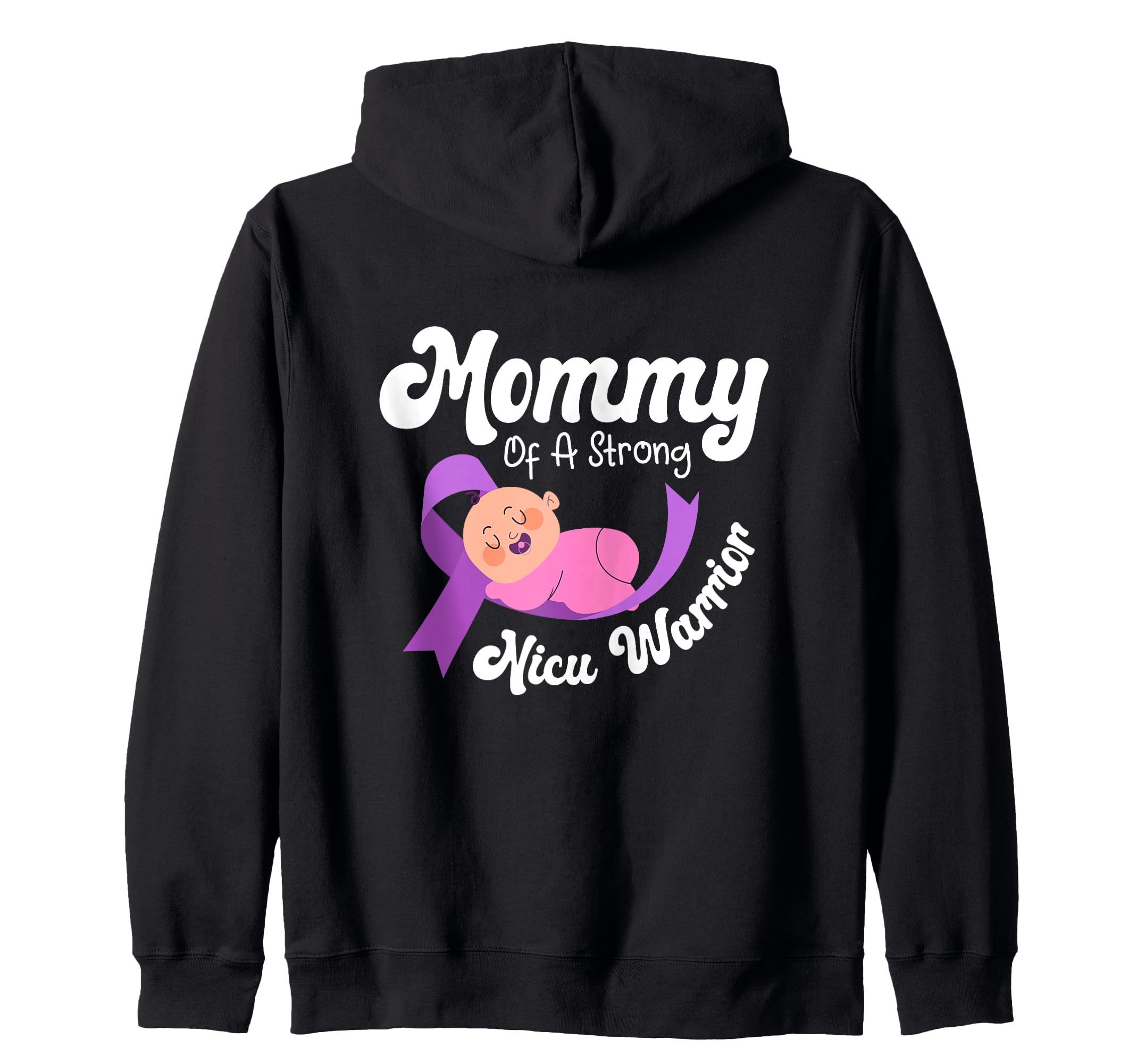 

NICU Warrior Mom Micro Premature Mother Premature Baby Zip Parka чёрный