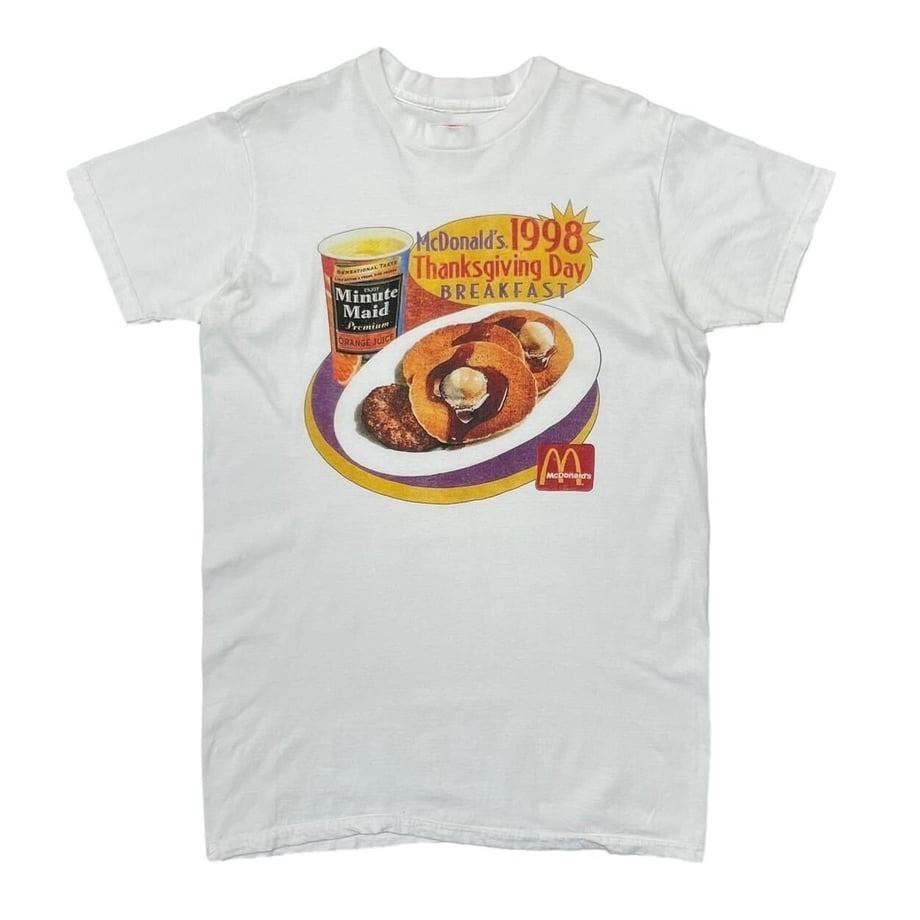 McDonald s  98 Завтрак на День Благодарения Промо Винтажная футболка Унисекс футболка S